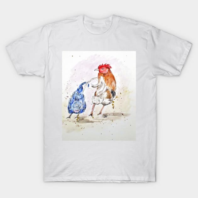 Rooster Butts T-Shirt by cjkell